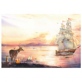 Открытка «Корабль»